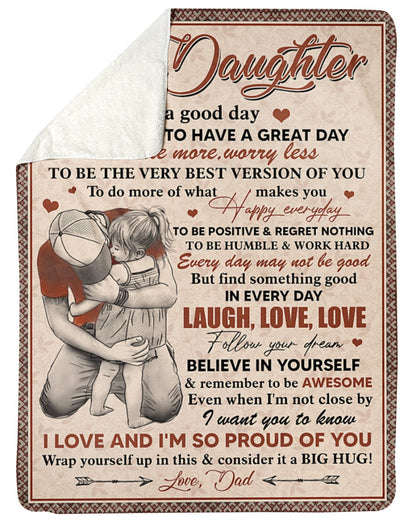 Special blanket for Daughter - From Dad blanket