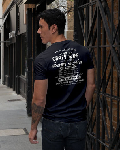 LUCKY MAN OF A GRUMPY WIFE  - GIFT FROM WIFE - KATE00 (SKU12-277-00)