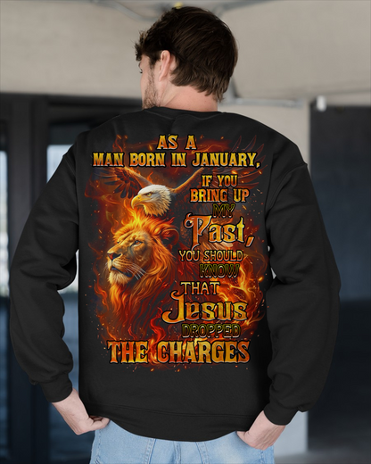 JANUARY – January Men's Shirt As A Man Born In January If You Bring Up My Past You Should Know That Jesus Dropped The Charges (SKU2602-199-01)