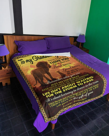 Special Gift For Your Granddaughter Blanket - From Grandpa (SKUB11-99)