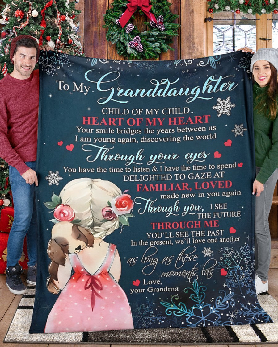 Special Gift For Your Granddaughter Blanket - From Grandma (SKUB09-136)