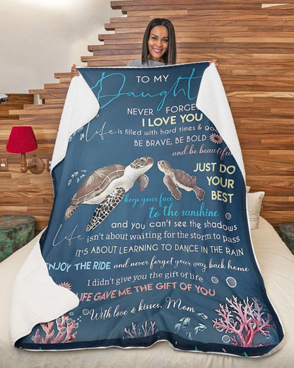 Special Gift For Your Daughter Blanket - From Mom (SKUB09-104)