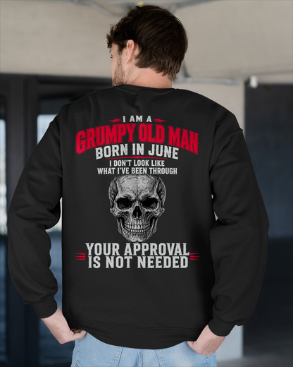 JUNE SHIRT - I Am A Grumpy Old Man Born In June - Funny Gift For Yourself - KATE06 (SKU2608-551-06)
