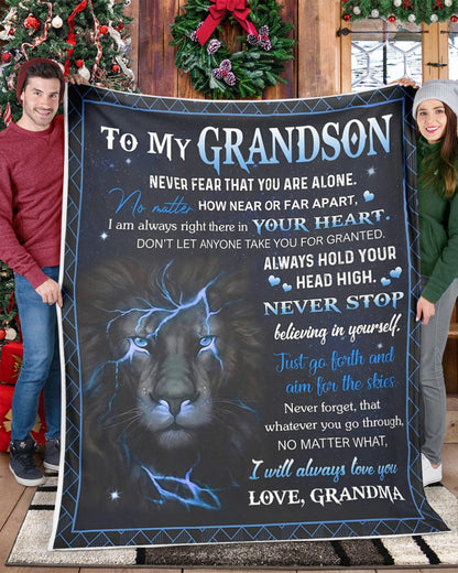 Special Gift For Your Grandson Blanket - From Grandma (SKUB10-64)