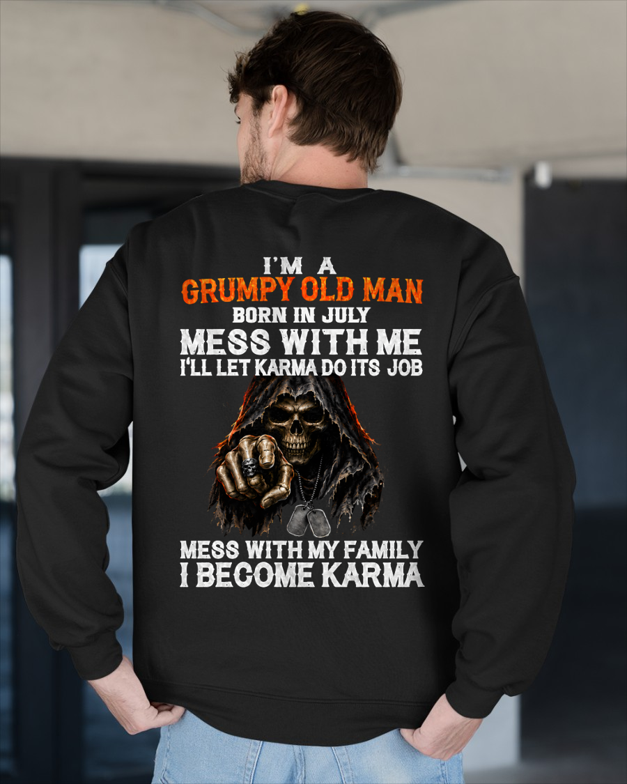 JULY SHIRT - I'm A Grumpy Old Man Born In July - Funny Gift For Yourself - KATE07 (SKU2608-486-07)