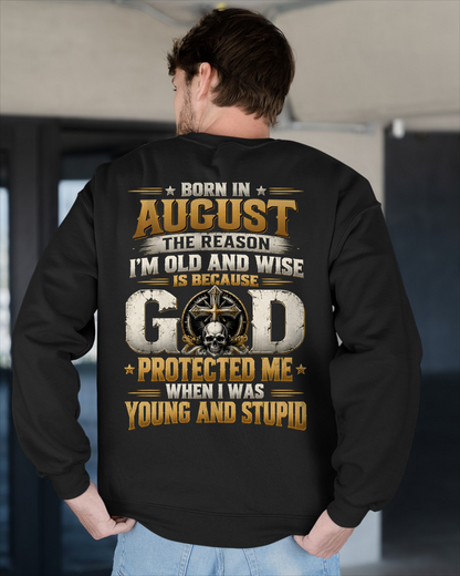 AUGUST - Born In August, Old & Wise - Gift For Men - KATE08 (SKU2609-334-08)