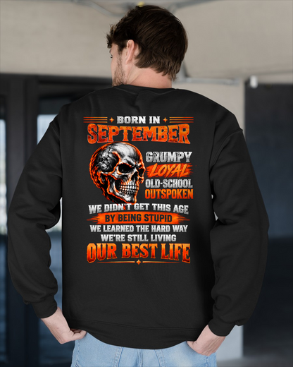 SEPTEMBER - Born In September, Grumpy Loyal & Old-School - Gift For Men - KATE09 (SKU2610-76-09)