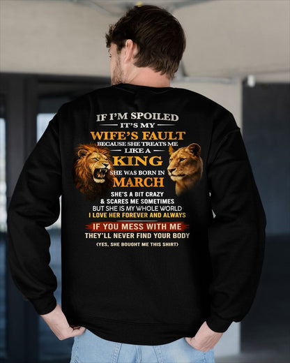 MARCH - SPOILED HUSBAND - GIFT FROM WIFE - KATE03 (SKU26T-01-60-03)