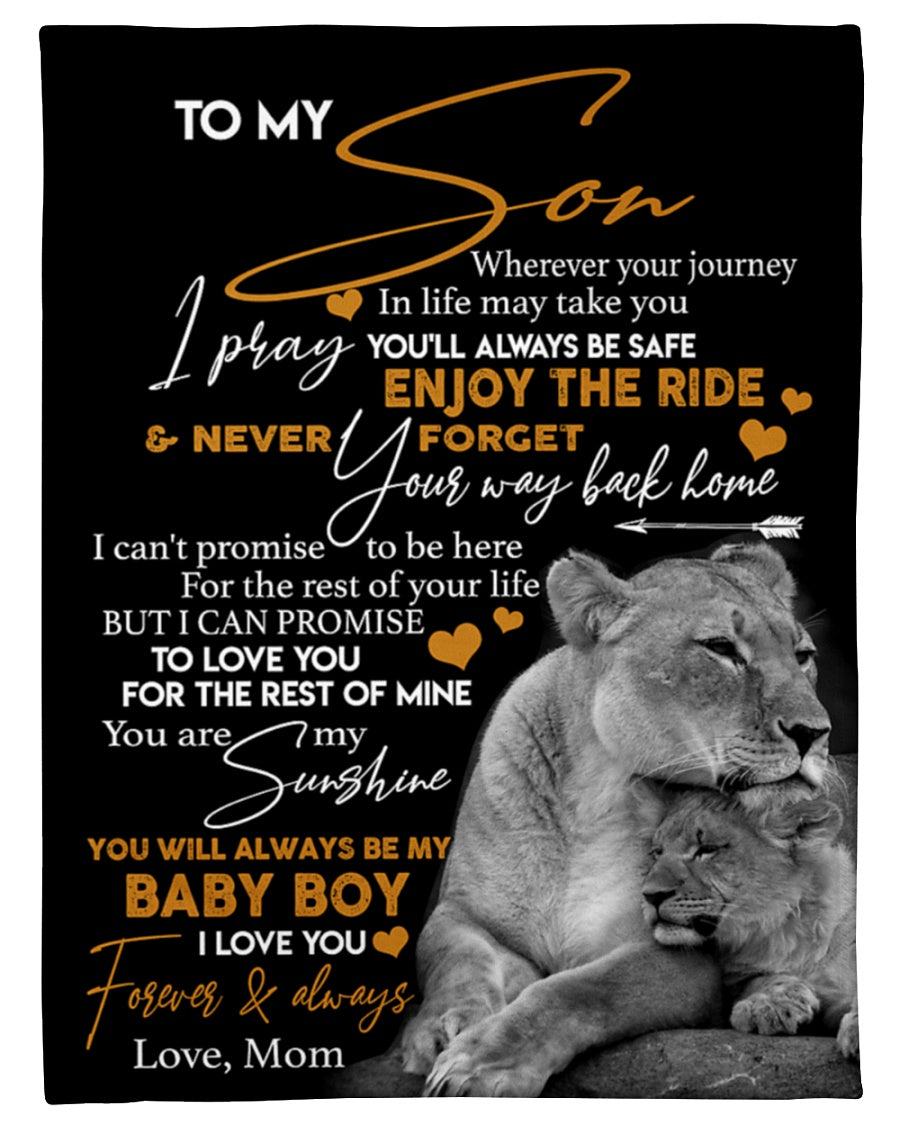 Special gift for Son - from mom Blanket (SKUB06-105)