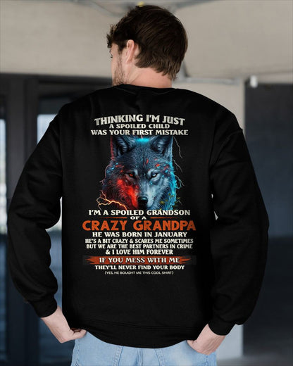 JANUARY - SPOILED GRANDSON - GIFT FROM GRANDPA - KATE01 (SKU26T-01-43-01)