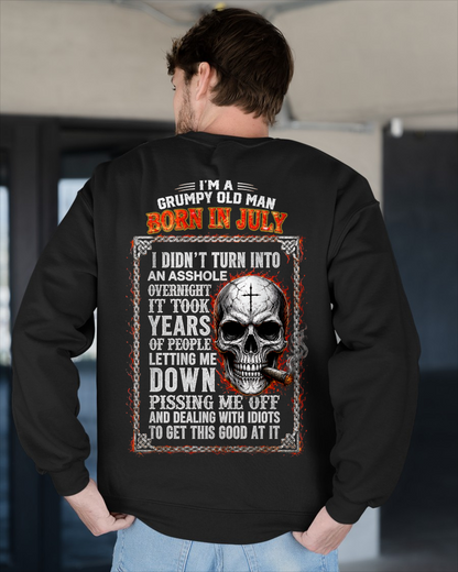 JULY MAN SHIRT - Grumpy Old Man Born In July - Funny Gift For Yourself - KATE07 (SKU2608-437-07)