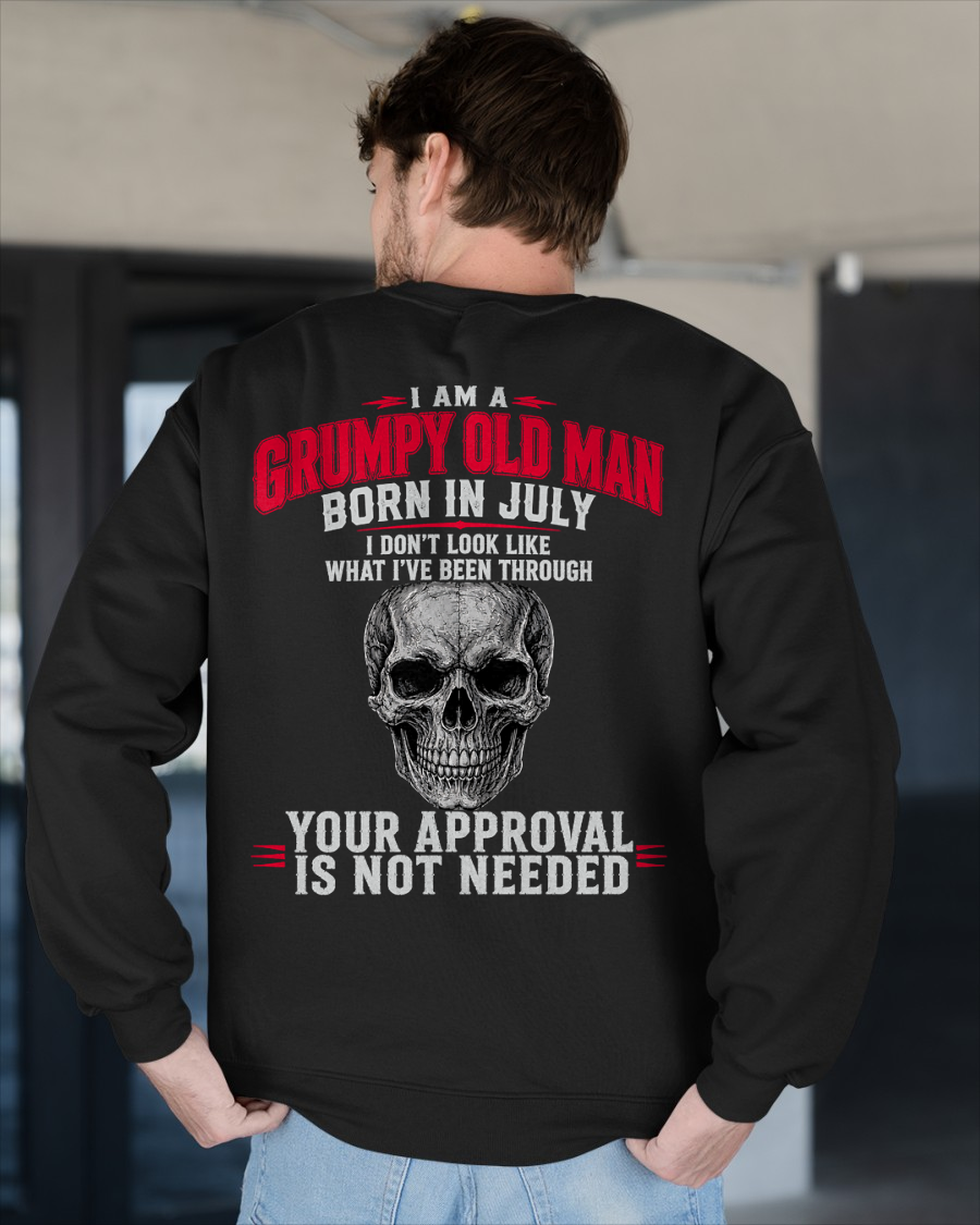 JULY SHIRT - I Am A Grumpy Old Man Born In July - Funny Gift For Yourself - KATE07 (SKU2608-551-07)
