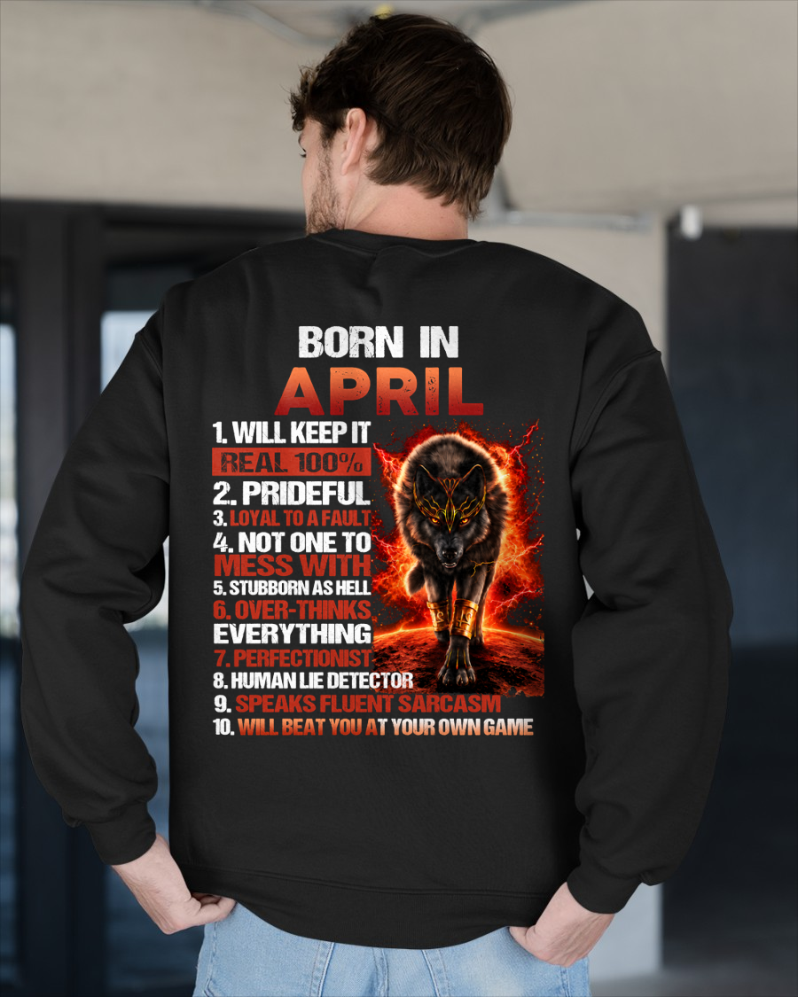 APRIL MEN'S SHIRT - Born In April - Funny Gift For Yourself - KATE04 (SKU2609-19-04)