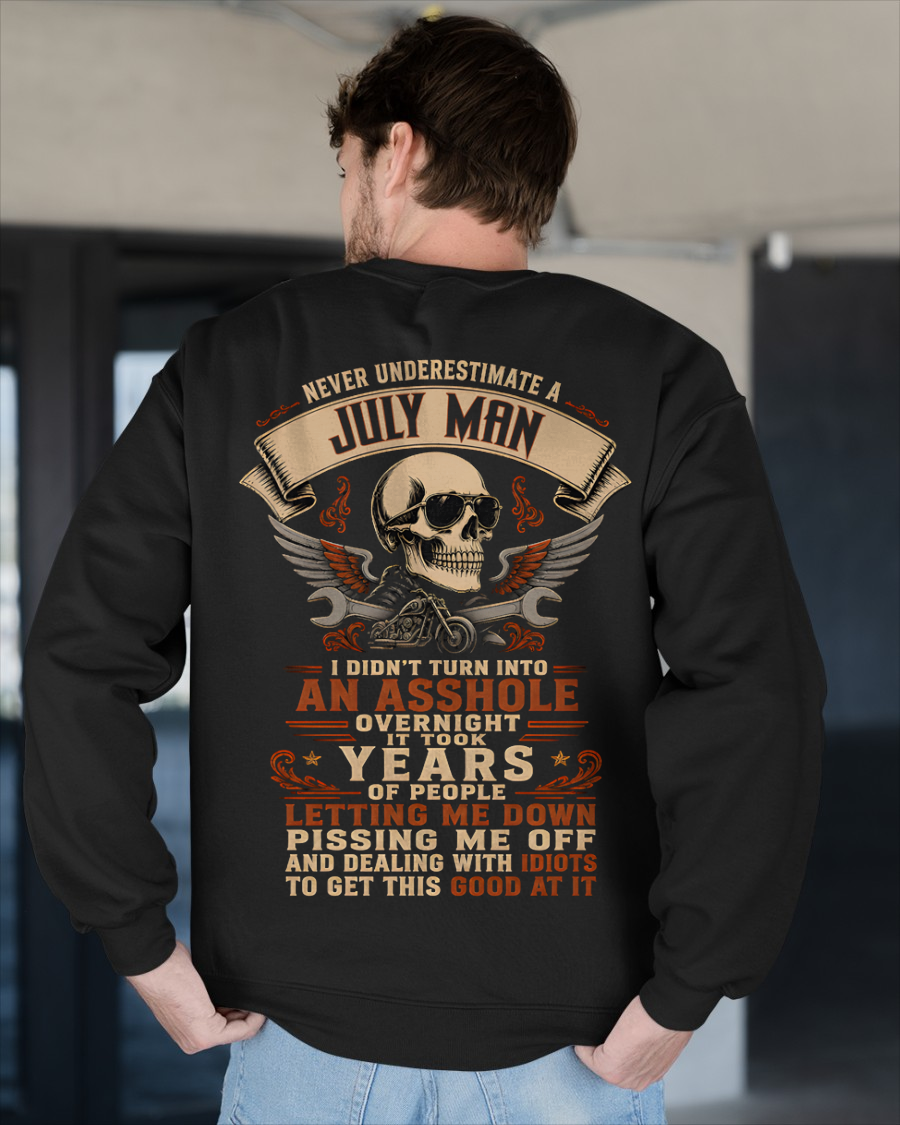 JULY - Never Underestimate A July Man - Funny Gift For Husband (SKU2608-408-07)