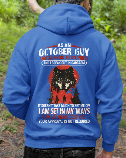 OCTOBER – Grumpy Old Man Sarcasm Shirt – Funny Birthday Gift for Men (SKU2604-115-10)