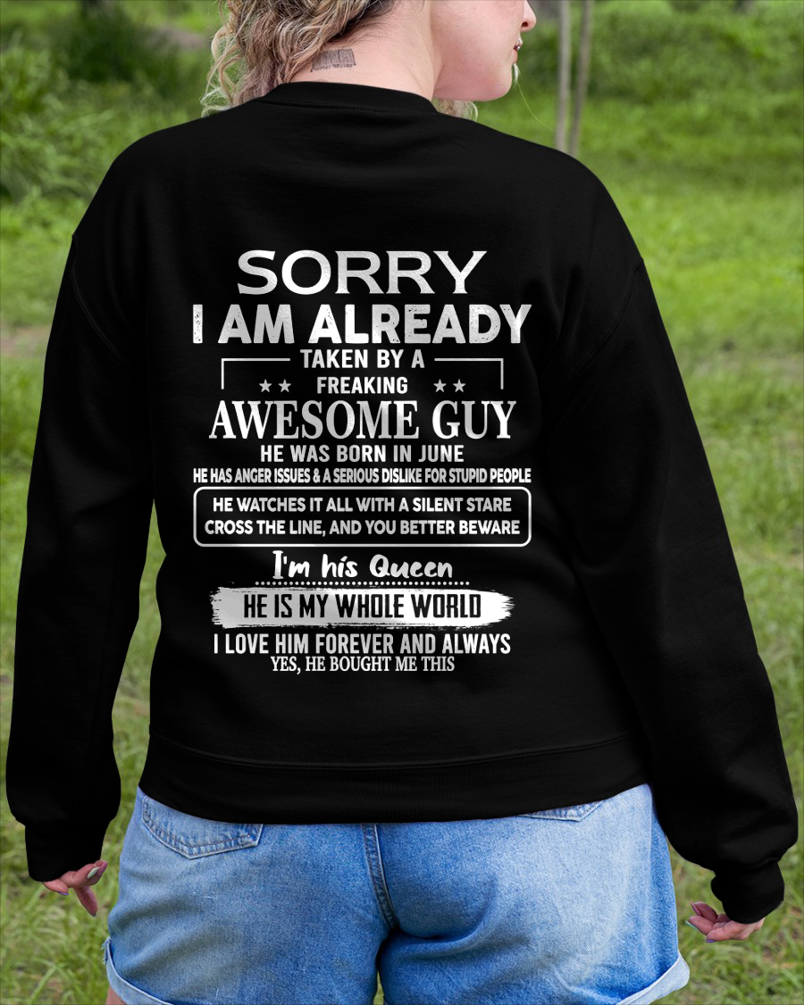 JUNE - Awesome Guy Born In June - Funny Gift For Husband (SKU2608-403-06)