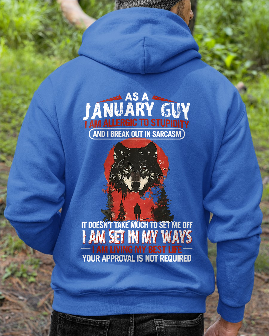JANUARY – Grumpy Old Man Sarcasm Shirt – Funny Birthday Gift for Men (SKU2604-115-01)