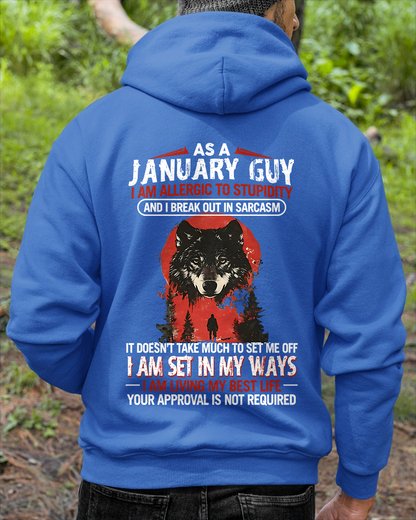 JANUARY – Grumpy Old Man Sarcasm Shirt – Funny Birthday Gift for Men (SKU2604-115-01)