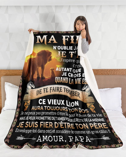 Cadeau Spécial Pour Ta Fille Couverture - De Papa (SKUB09-101)