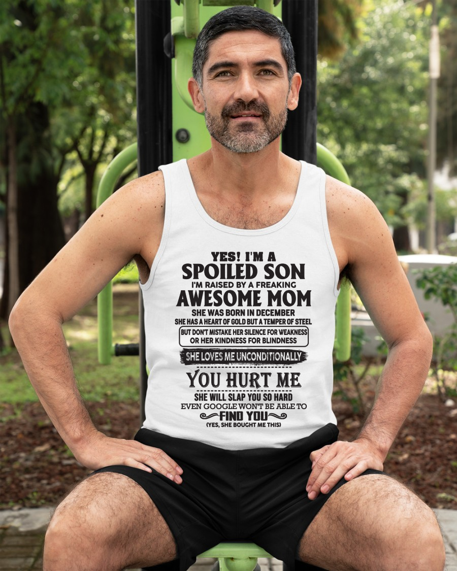 DECEMBER – Yes, I’m a Spoiled Son, Raised by a Freaking Awesome Mom – FROM MOM TO SON – KATE12 (SKU26T-01-65-12)