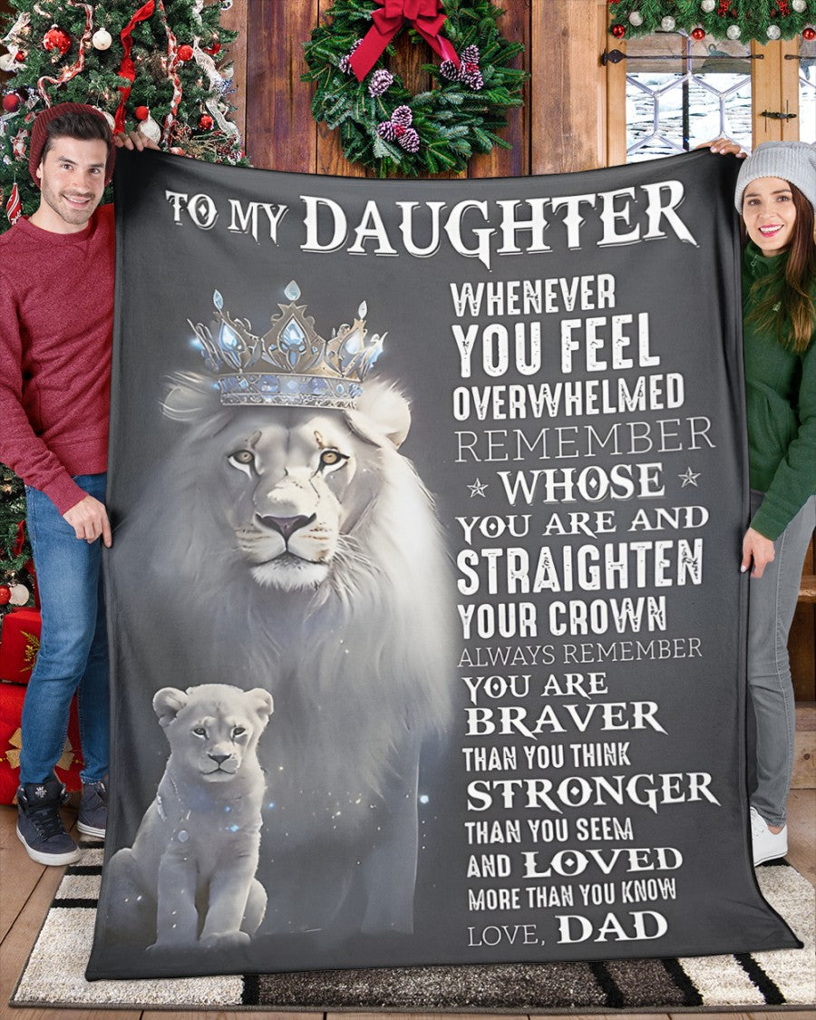 BLANKET FOR DAUGHTER - GIFT FROM DAD - COMFORT & WARMTH GIFT 2 NTTD00 (SKUB-NTTD-01)