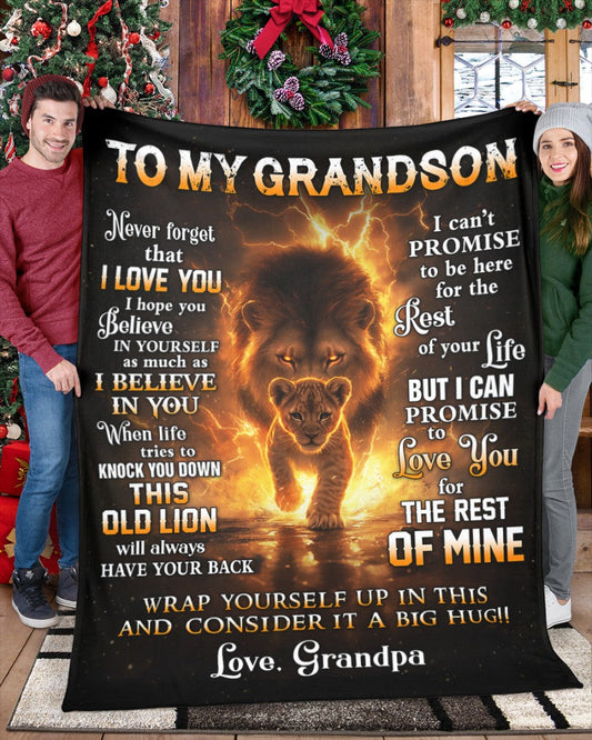 Special Gift For Your Grandson Blanket - From Grandpa (SKUB10-116)