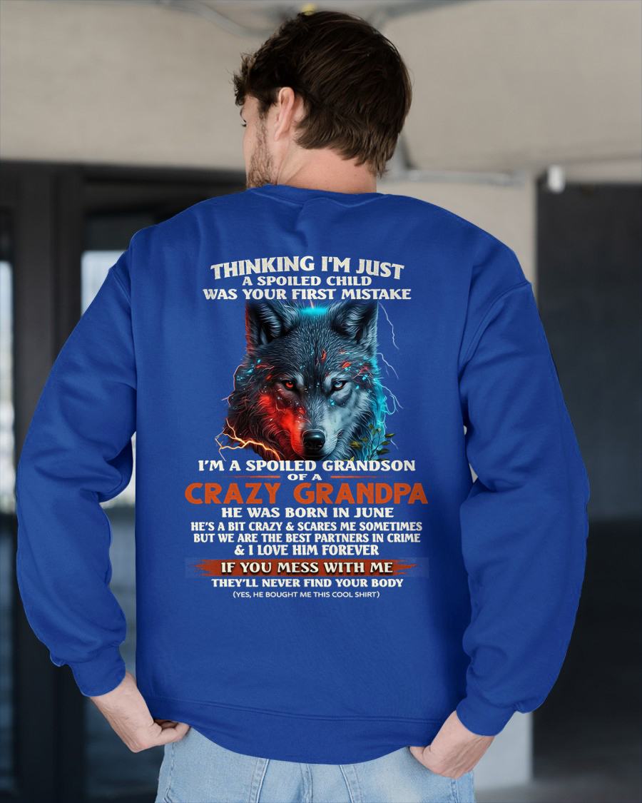 JUNE -  SPOILED GRANDSON - GIFT FROM GRANDPA - KATE06 (SKU26T-01-43-06)