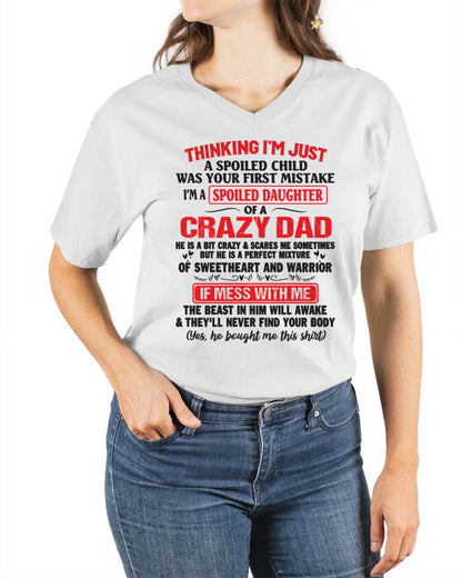 Spoiled Daughter of a Crazy Dad - Perfect Gift From Dad - KATE00 (SKU12-04-00)