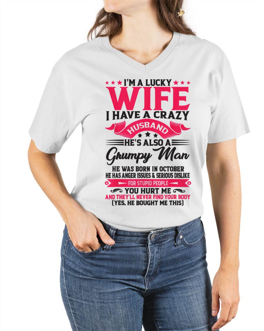 OCTOBER - TO MY WIFE - I'M A LUCKY WIFE - GIFT FROM HUSBAND - KATE10 (SKU10-136-10)