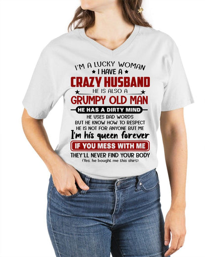 TO MY WIFE - I'M A LUCKY WOMAN - GIFT FROM HUSBAND - KATE00 (SKU12-282-00)