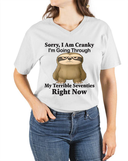 SORRY I AM CRANKY - BIRTHDAY SHIRT FOR WOMEN - KATE00 (SKU12-226)