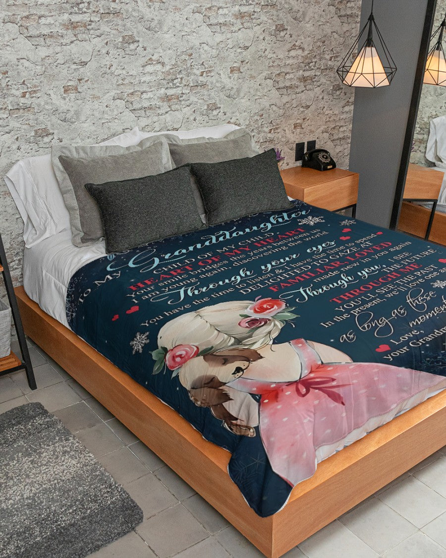 Special Gift For Your Granddaughter Blanket - From Grandma (SKUB09-136)