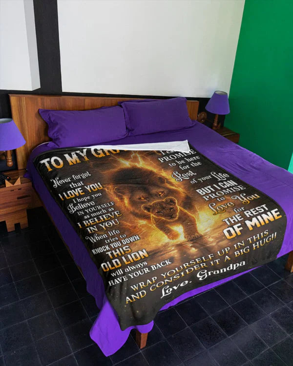 Special Gift For Your Grandson Blanket - From Grandpa