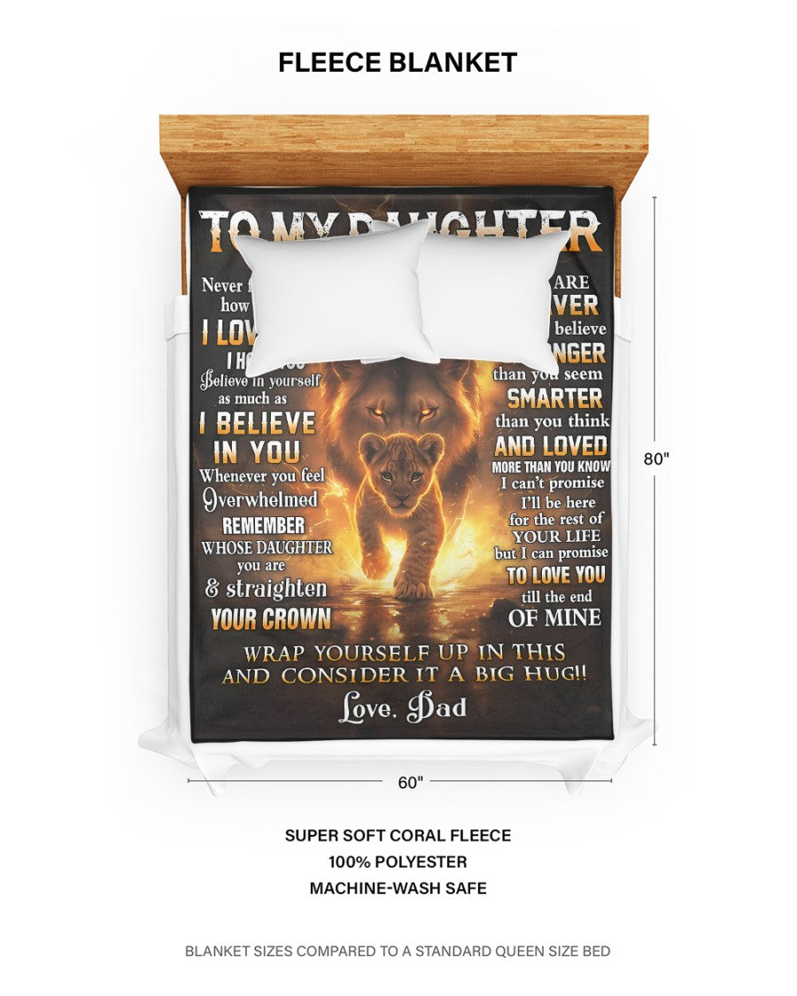 Special Gift For Your Daughter Blanket - From Dad (SKUB06-106)