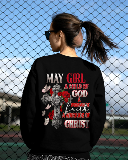 MAY – May Girl A Child Of God Shirt – Woman Of Faith Christian Apparel – Warrior Of Christ Gift for Women (SKU2604-243-05)