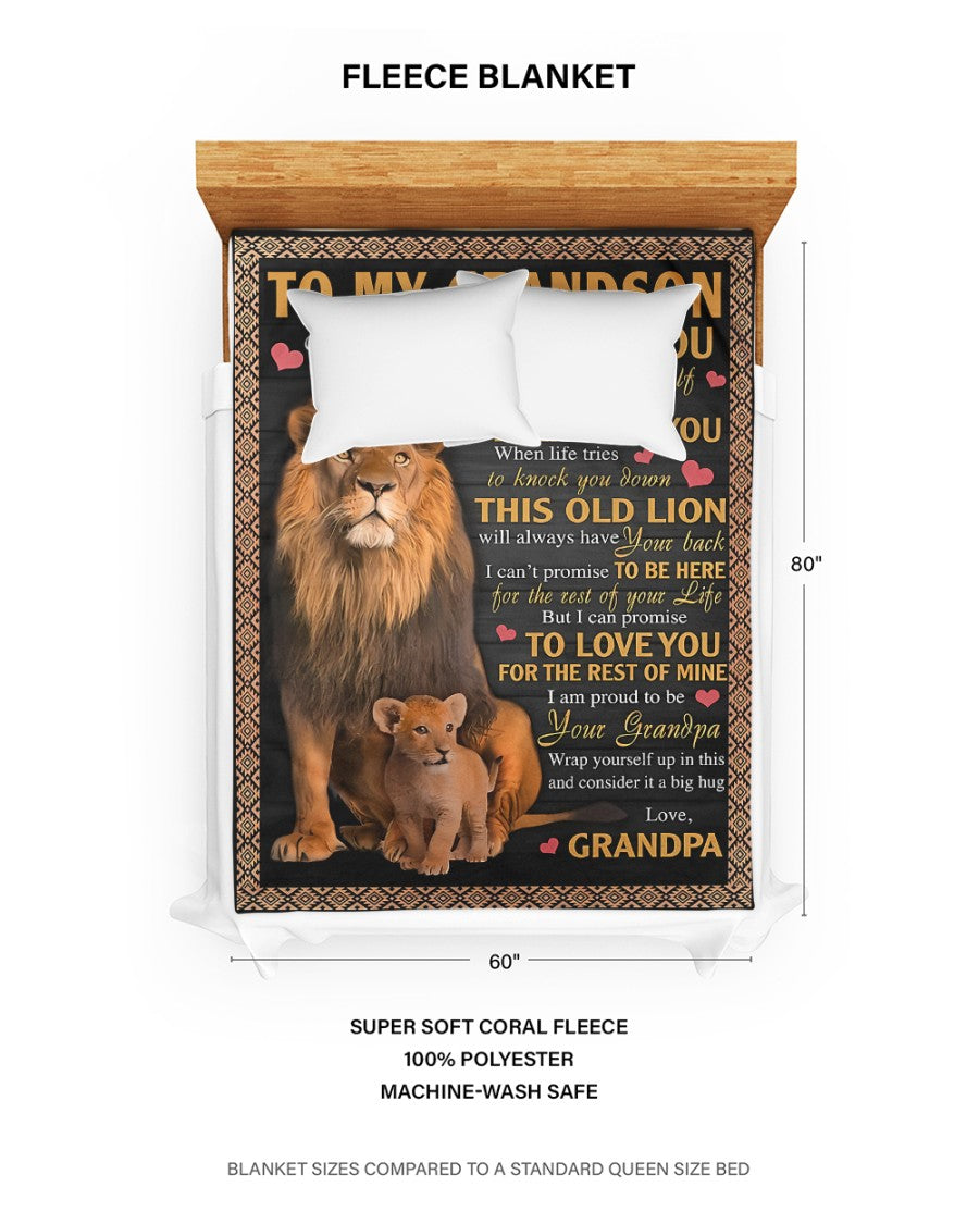 Special Gift For Your Grandson Blanket - From Grandpa (SKUB09-113) FULL