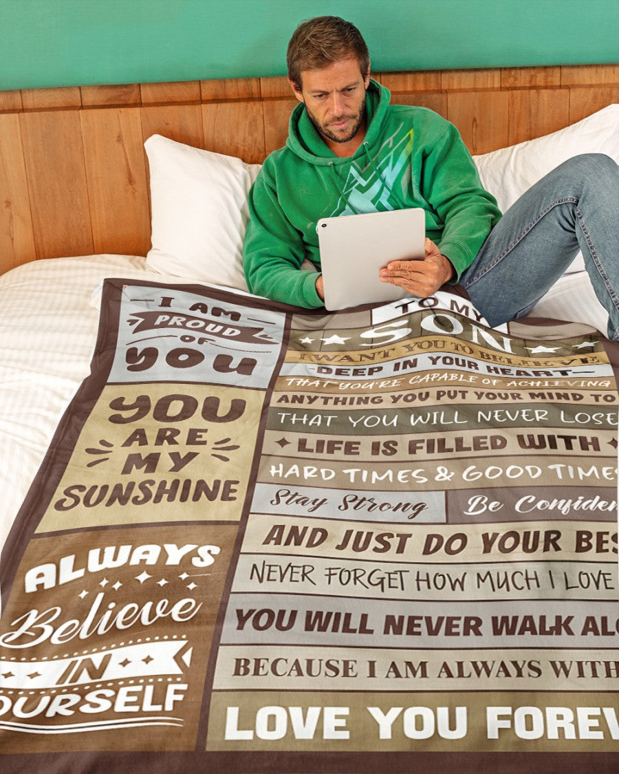 Special Gift For Your Son Blanket - From Mom (SKUB12-236)