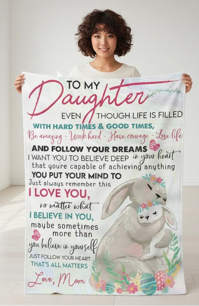 Special Gift For Your Daughter Blanket - From Mom