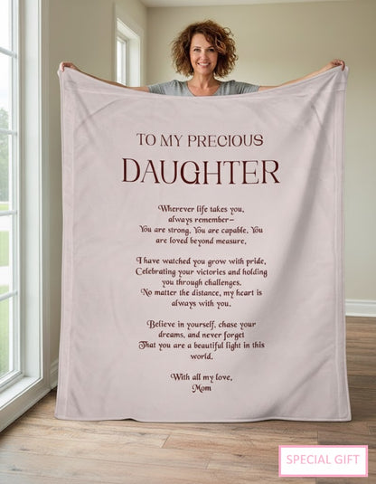 Special Gift For Your Daughter Blanket - From Mom
