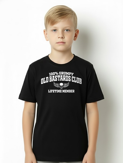 MAN SHIRT – 100% Grumpy Old Bastards Club Lifetime Member – Funny Gift For Men (SKU2605-240-00)