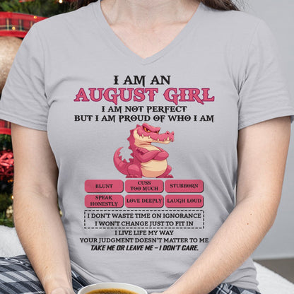 August Girl Shirt – Birthday Gift for Women - KATE08 FMA (SKU10-80-08)
