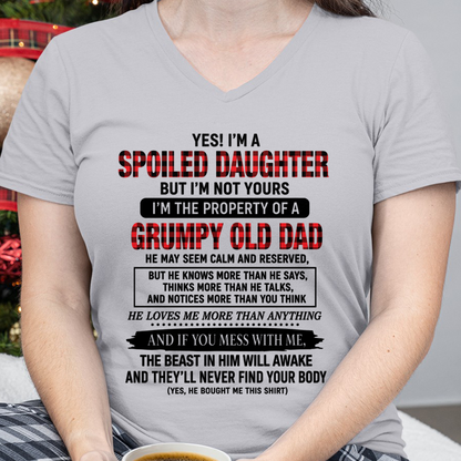 Yes! I'm A Spoiled Daughter, I Am The Property Of A Grumpy Old Dad - FROM DAD TO DAUGHTER - KATE00 (SKU2608-642-00)