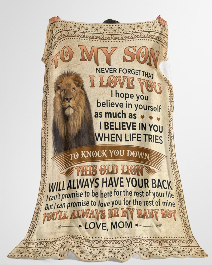 Special Gift For Your Son Blanket - From Mom (SKUB07-141)