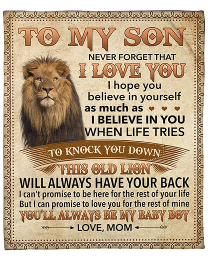 Special Gift For Your Son Blanket - From Mom (SKUB07-141)