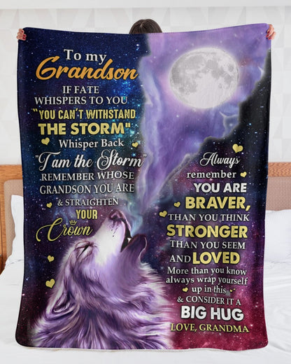 Special Gift For Your Grandson Blanket - From Grandma (SKUB11-143)